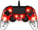 Nacon Wired Illuminated Compact Controller - Crystal Red for PS4 Nacon Wired Illuminated Compact Controller - Crystal Red for PS4