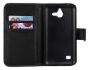 Huawei Ascend Y550 - Leather Wallet Case Black (OEM) Huawei Ascend Y550 - Leather Wallet Case Black (OEM)