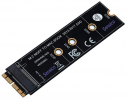 M.2 NVME SSD Convert Adapter Card for MacBook Air Pro Retina (Year 2013-2017), NVME/AHCI SSD Upgraded Kit for A1465 A1466 A1398 A1502(Not Fit Early 2013 MacBook Pro) (Black Long Adapter) M.2 NVME SSD Convert Adapter Card for MacBook Air Pro Retina (Year 2013-2017), NVME/AHCI SSD Upgraded Kit for A1465 A1466 A1398 A1502(Not Fit Early 2013 MacBook Pro) (Black Long Adapter)
