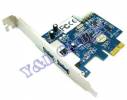 2 Port USB 3 HUB to PCI-E Express Card Adapter NEC 2 Port USB 3 HUB to PCI-E Express Card Adapter NEC