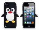 Cute Penguin Silicone Case for iPod Touch 5 Black (OEM)