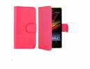 Sony Xperia T3 - Leather Wallet Stand Case Pink (ΟΕΜ)