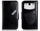 ZTE Blade L2 - Leather Wallet Case Black (OEM)