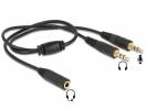 3.5mm Stereo Audio Female to 2x3.5mm Stereo Audio Male Adapter Cable 3.5mm Stereo Audio Female to 2x3.5mm Stereo Audio Male Adapter Cable