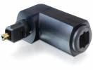DELOCK Toslink male to female Optical Adapter with Angle 90° 65273
