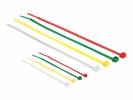 DeLOCK Cable Ties Coloured 2 Different Length 200 pcs DeLOCK Cable Ties Coloured 2 Different Length 200 pcs