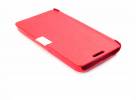Huawei Ascend G630 - Magnetic Leather Stand Case With Hard Back Cover Red (OEM)