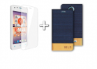 Αυθεντικη MLS  IQTALK Color Mini 4G - Θήκη BOOK ΜΠΛΕ και Προστατευτικο Τζαμι