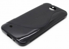 TPU Gel Case S-Line for HTC Desire 300 Black OEM