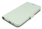 LG Optimus G Pro E988 E986 E985  Leather Wallet Stand Case White (OEM)