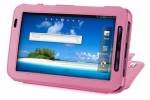 Leather Wallet Case for Samsung P1000 Galaxy Tab Pink (OEM)
