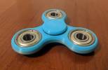 BLCR Three-Spinner Fidget Toy Πλαστικό Plastic 3 minute  EDC Hand Spinner for Autism and ADHD Phosphorus Light Blue