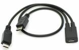 Καλώδιο Διπλό Αρσενικό Micro USB σε θηλυκό Micro USB (OEM) Καλώδιο Διπλό Αρσενικό Micro USB σε θηλυκό Micro USB (OEM)