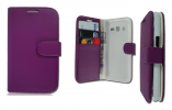 Samsung Galaxy Express 2 G3815 - Leather Wallet Stand Case Purple (OEM)