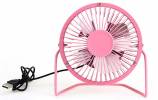 ALP-A102  ULTRA-Low Power&Strong Wind USB Mini Fan Free Angle Adjustment - Pink
