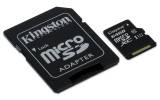 KINGSTON Memory Card MicroSD SDCX10/64GB, Class 10, SD Adapter