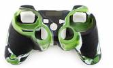Silicone skin for PS3 Green Black