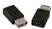 USB adapter, USB A female - 5 pin mini female (OEM)
