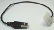 Καλώδιο Μετατροπέας USB 2 A αρσενικό σε 4pin Molex 33cm (Oem) (Bulk)