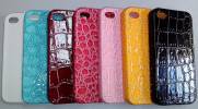 Θήκη πίσω κάλυμμα για iPhone 4G / 4S - Croco σε διάφορα χρώματα