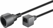 GOOBAY power extension TypeF 55528 with safety, 1.5m, black GOOBAY power extension TypeF 55528 with safety, 1.5m, black