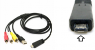 1.5M VMC-MD3 VMCMD3 Sony USB & A/V Audio Video RCA Multi-Use Terminal Cable