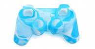 Κάλυμμα σιλικόνης για PS3 χειριστήρια Blue White Κάλυμμα σιλικόνης για PS3 χειριστήρια Blue White