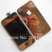 iPhone 4 Brown Full Kit LCD + Touch Screen + Frame Assembly + Home Button & Back Cover (Repair Parts)