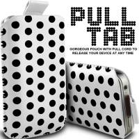 Polkadot θήκη για το iPod Touch άσπρη με μαύρες βούλες (OEM)