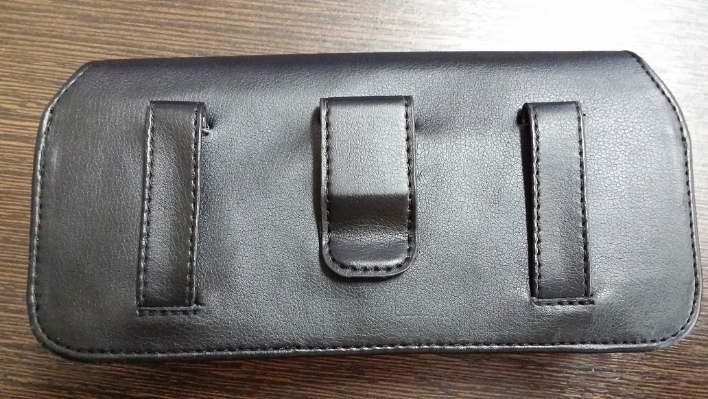 Black leather case for PSP with belt clip (OEM)