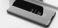 Θήκη Clear View για Samsung Note 10 Plus Μαύρο (OEM)