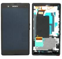 Sony Xperia Z L36h Complete LCD with Digitizer & Center Board (Black) (SONY Ericsson)
