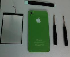 iPhone 4 Back Glass with Glowing Apple Logo (Green) (Repair Parts) iPhone 4 Back Glass with Glowing Apple Logo (Green) (Repair Parts)