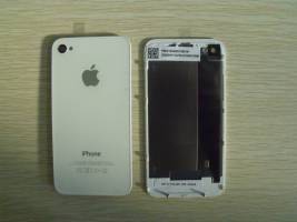 iPhone 4 Back Cover with Frame (White)