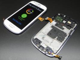 Samsung GT-I8190 Galaxy S3 Mini LCD Οθόνη + Οθόνη αφής + Frame - Άσπρο