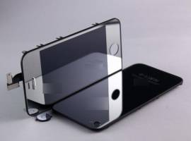 iPhone 4 Silver Full Kit with LCD, Touch Screen, Frame Assembly, Home Button & Back Cover (Repair Part)