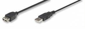 Καλώδιο USB 2 A αρσ σε USB 2 A θηλ 5m προεκτάσεως για χειριστήριο PS3 (OEM)