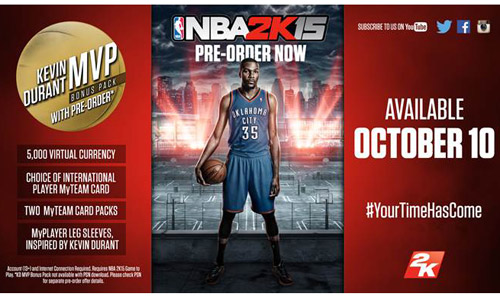 XBOX ONE GAME - NBA 2K15 (Με ελληνικές ομάδες)