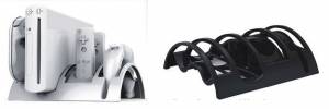 Dobe Black Simple Combination Bracket for Wii U Family (TYW-1220)