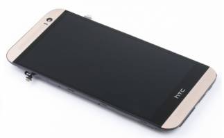 HTC One M8 Complete LCD And Touchpad With Frame in Gold HTC One M8 Complete LCD And Touchpad With Frame in Gold