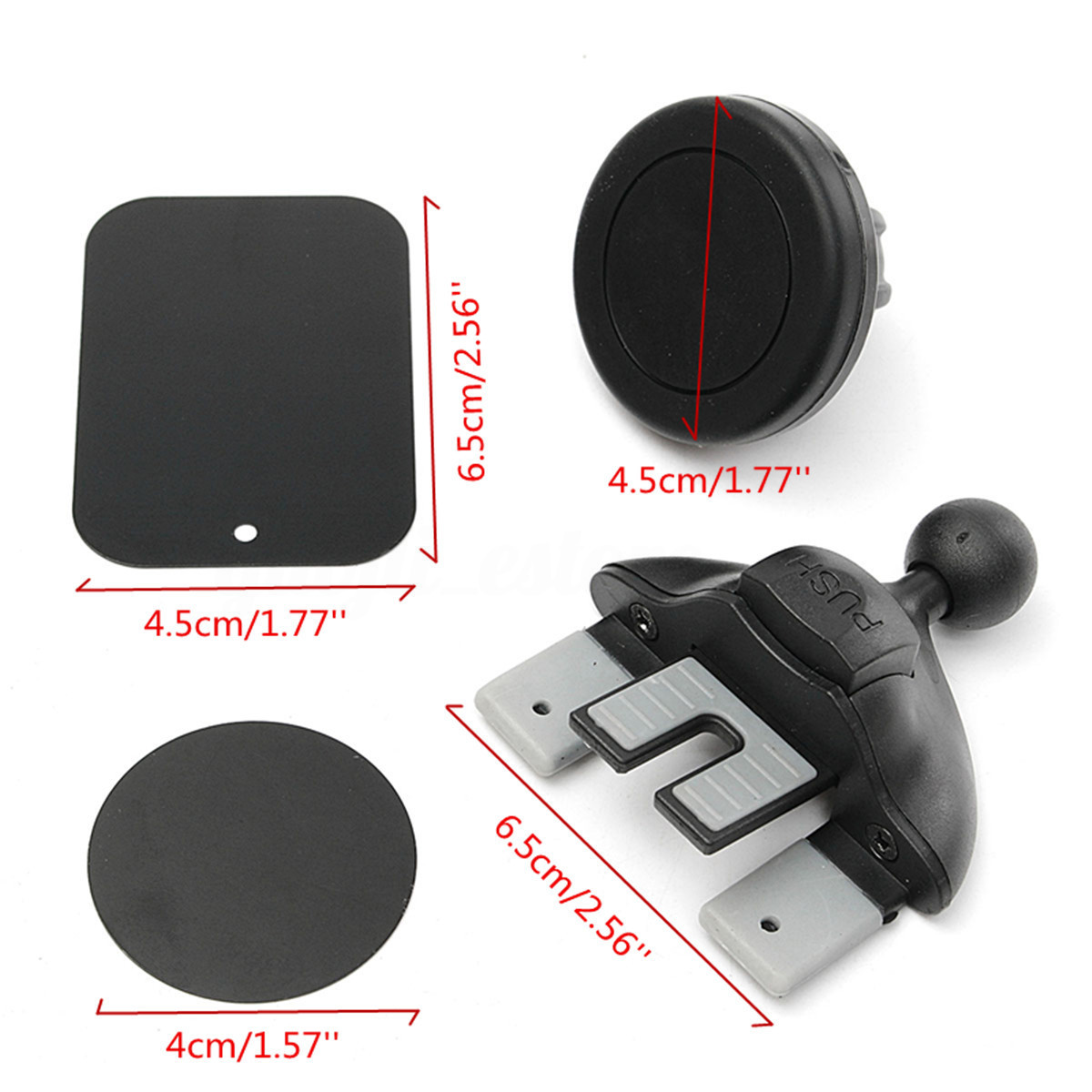 360º Universal Car CD Dash Slot Magnetic Mount Holder Mobile Smart Phone Cradle