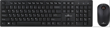 PowerTech Wireless USB Keyboard in 1600 dpi  in black with Greek Characters Black PT-679
