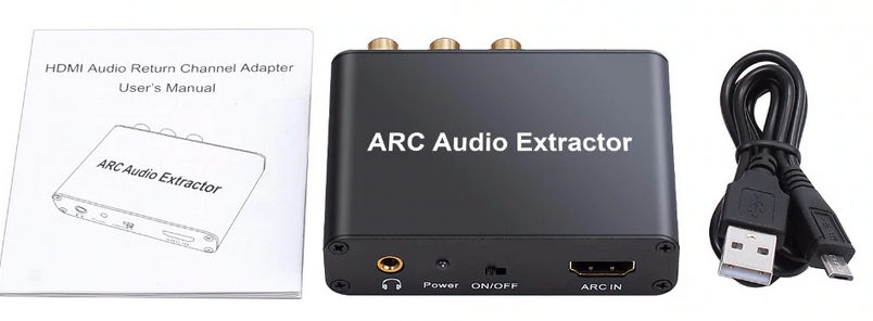 5.1 ARC HDMI Audio Extractor DAC SPDIF Coaxial RCA 3.5mm Jack Output ...