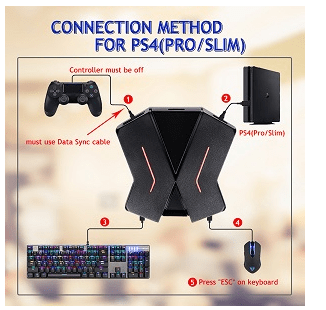 mouse keyboard converter for C-91 Playstation 4 (PRO/SLIM) , XBOX ONE (X/S), NINTENDO SWITCH, PS3