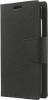 Samsung A40 Leather Wallet Case with Clasp - Black