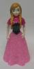 Decorative Led Miniature Princess Anna With Pink Dress