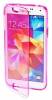 Samsung Galaxy S6 G920F - TPU GEL Case With Front Cover Transparent Pink (OEM)