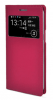 Samsung Galaxy Grand 2 G7102/G7105 S-View Flip Case Battery Back Cover -  Δερμάτινη Θήκη με πίσω καπάκι μπαταρίας - Magenta (OEM)