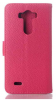 LG G3 D855 - Leather Wallet Stand Case Magenta (OEM)