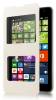 Microsoft Lumia 535 - Leather Case With Windows With Plastic Back Cover White (OEM)